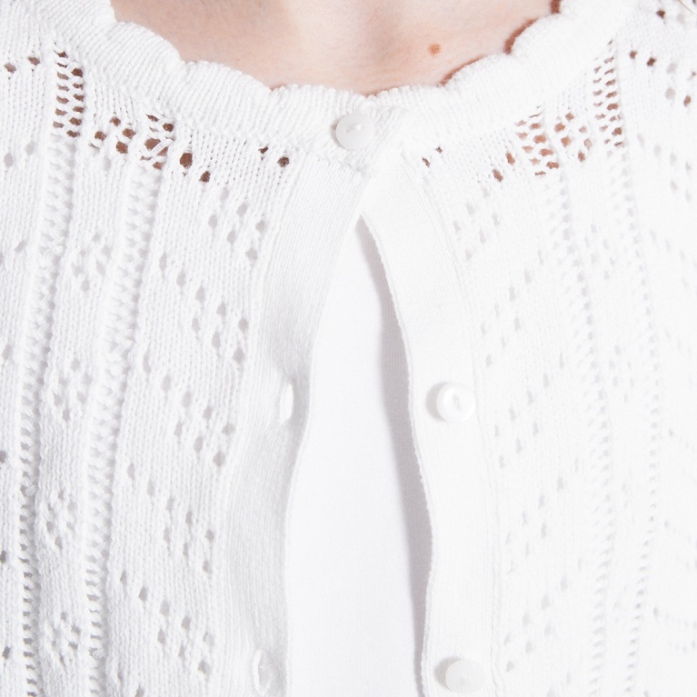Crochet knit cardigan "Vidia star"